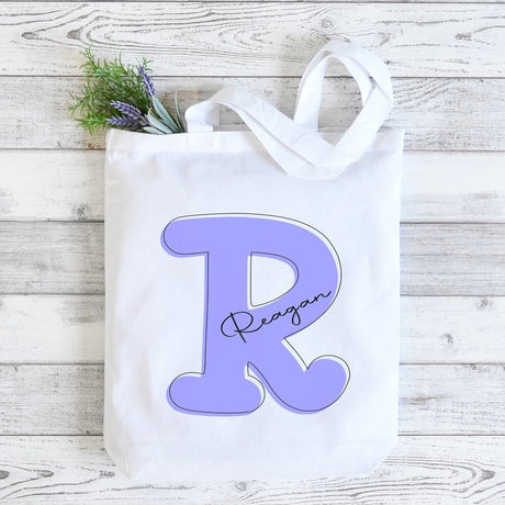 Everyday Tote Personalized with Initial and Name - Petite & Sassy Designs