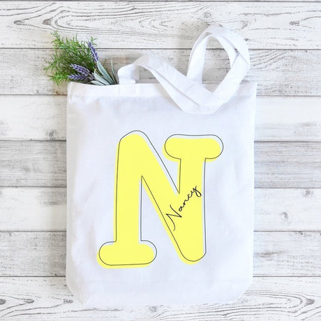 Everyday Tote Personalized with Initial and Name - Petite & Sassy Designs