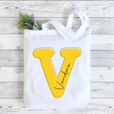 Everyday Tote Personalized with Initial and Name - Petite & Sassy Designs