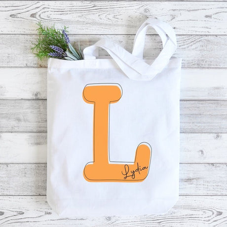 Everyday Tote Personalized with Initial and Name - Petite & Sassy Designs