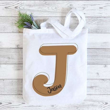 Everyday Tote Personalized with Initial and Name - Petite & Sassy Designs