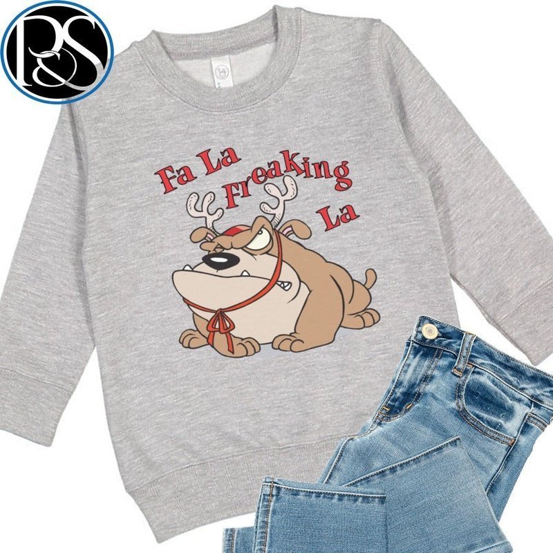 Fa La Freakin' La Christmas Sweatshirt - Petite & Sassy Designs