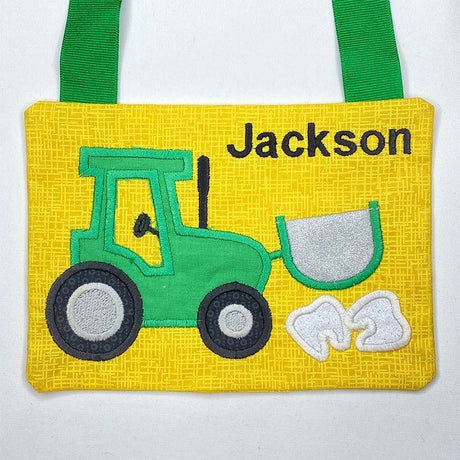 Farm Tractor Tooth Fairy Pillow - Petite & Sassy Designs