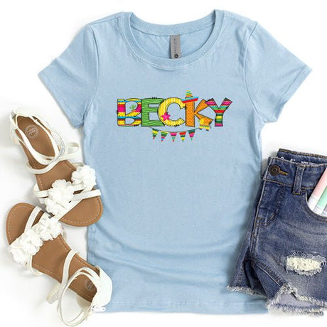 Custom Fiesta Name T-shirt - Petite & Sassy Designs