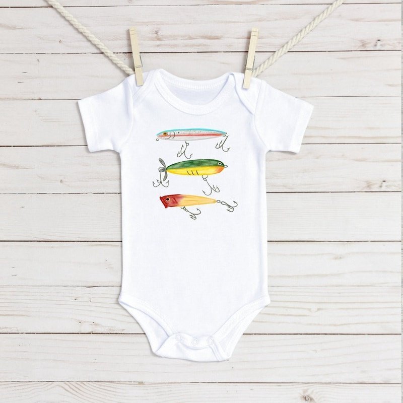 
                  
                    Fishing Lure Trio Infant Bodysuit - Petite & Sassy Designs
                  
                
