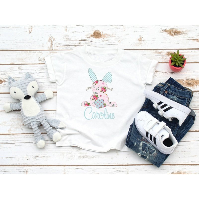 Floral Easter Bunny Shirt - Petite & Sassy Designs
