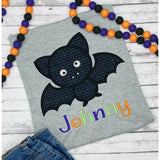 Halloween Goofy Bat Applique Unisex Shirt - Petite & Sassy Designs