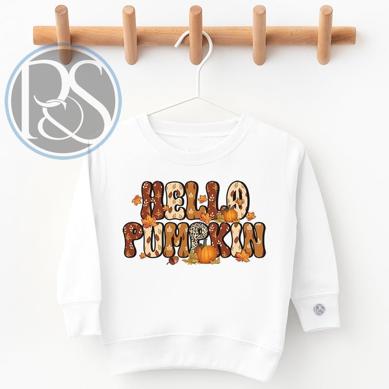 Hello Pumpkin Sweatshirt - Petite & Sassy Designs