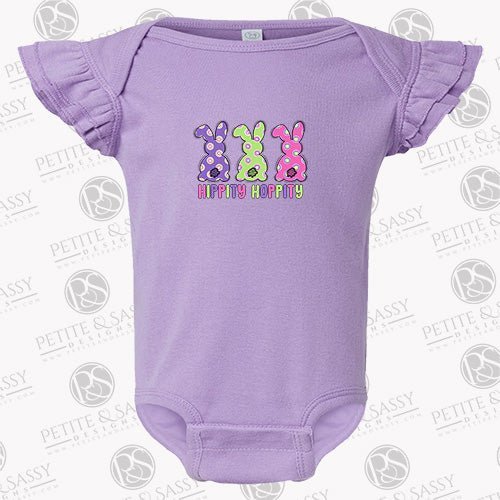 
                  
                    Hippity Hoppity Easter Bunny Flutter Sleeve Bodysuit - Petite & Sassy Designs
                  
                