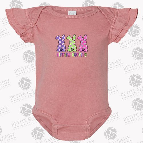 
                  
                    Hippity Hoppity Easter Bunny Flutter Sleeve Bodysuit - Petite & Sassy Designs
                  
                