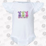 Hippity Hoppity Easter Bunny Flutter Sleeve Bodysuit - Petite & Sassy Designs