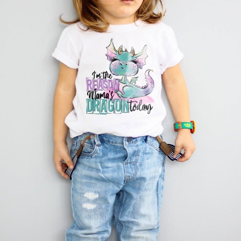 I'm the Reason Mama's Dragon Today Raglan Shirt - Petite & Sassy Designs