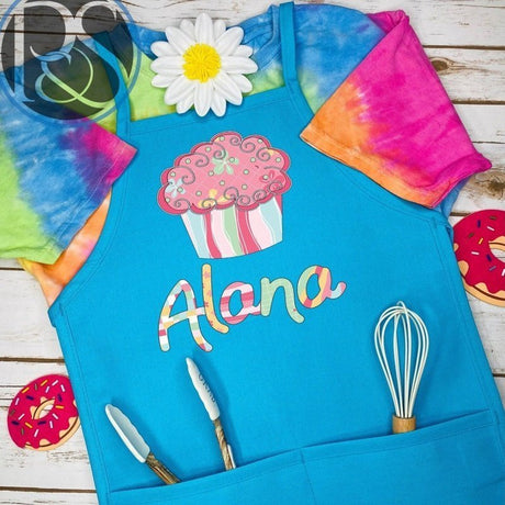 Kids Personalized Cupcake Apron - Petite & Sassy Designs