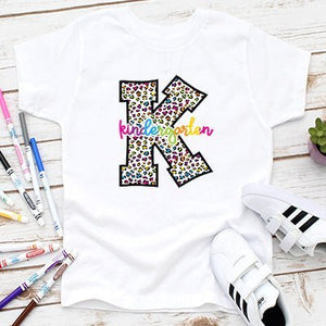 Colorful Leopard Back to School T-shirts - Petite & Sassy Designs