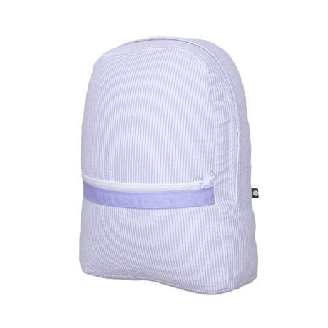 Lilac Seersucker Small Backpack - Petite & Sassy Designs