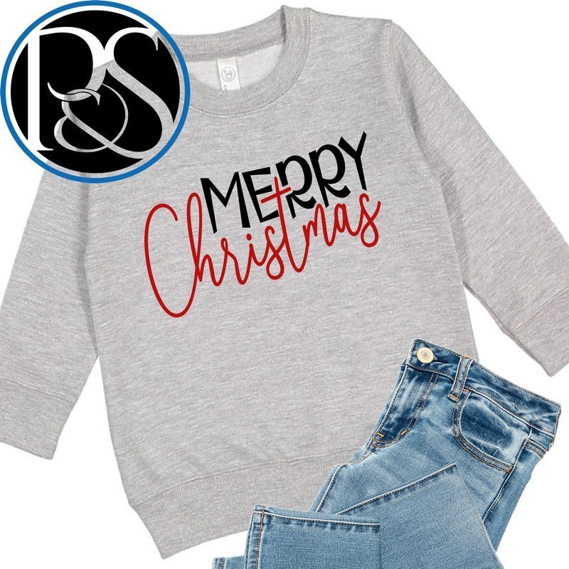 Merry CHRISTmas Sweatshirt - Petite & Sassy Designs
