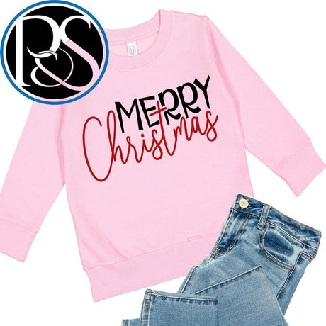 Merry CHRISTmas Sweatshirt - Petite & Sassy Designs