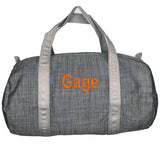 Mint® Grey Chambray Baby Duffle Bag