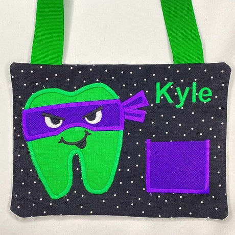 Ninja Turtle Tooth Fairy Pillow - Petite & Sassy Designs