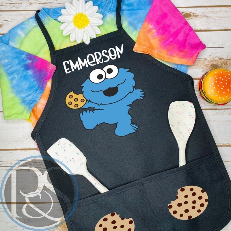 Personalized Cookie Lover Kids Apron - Petite & Sassy Designs