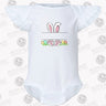 Personalized Easter Bunny Flutter Sleeve Bodysuit - Petite & Sassy Designs