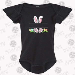 Personalized Easter Bunny Flutter Sleeve Bodysuit - Petite & Sassy Designs