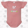 Personalized Easter Bunny Flutter Sleeve Bodysuit - Petite & Sassy Designs