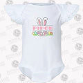 Personalized Easter Bunny Flutter Sleeve Bodysuit - Petite & Sassy Designs