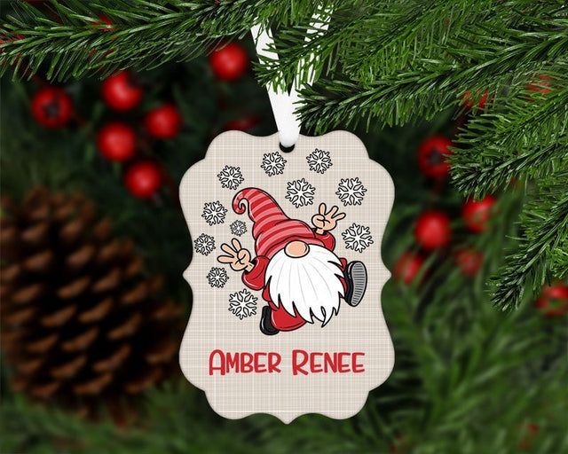 Personalized Gnome Ornament - Petite & Sassy Designs