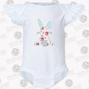 Shabby Chic Bunny Flutter Sleeve Bodysuit - Petite & Sassy Designs