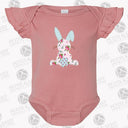 Shabby Chic Bunny Flutter Sleeve Bodysuit - Petite & Sassy Designs
