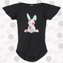 Shabby Chic Bunny Flutter Sleeve Bodysuit - Petite & Sassy Designs