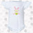 Personalized Striped Easter Bunny Flutter Sleeve Bodysuit - Petite & Sassy Designs