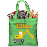 Personalized Trick or Treat Bag Backhoe - Petite & Sassy Designs