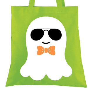 Bow Tie Ghost Trick or Treat Bag - Petite & Sassy Designs