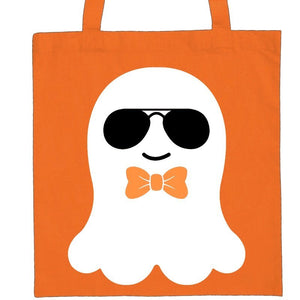 Bow Tie Ghost Trick or Treat Bag - Petite & Sassy Designs