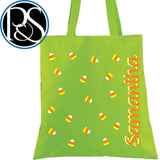 Personalized Trick or Treat Bag Candy Corn - Petite & Sassy Designs