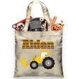 Personalized Trick or Treat Bag Construction Tractor - Petite & Sassy Designs