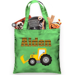 Construction Tractor Trick or Treat Bag - Petite & Sassy Designs