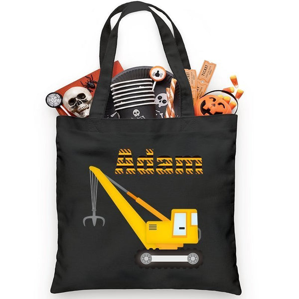 Construction Crane Trick or Treat Bag - Petite & Sassy Designs