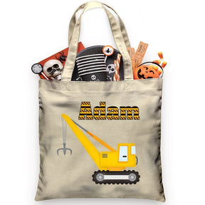 Construction Crane Trick or Treat Bag - Petite & Sassy Designs