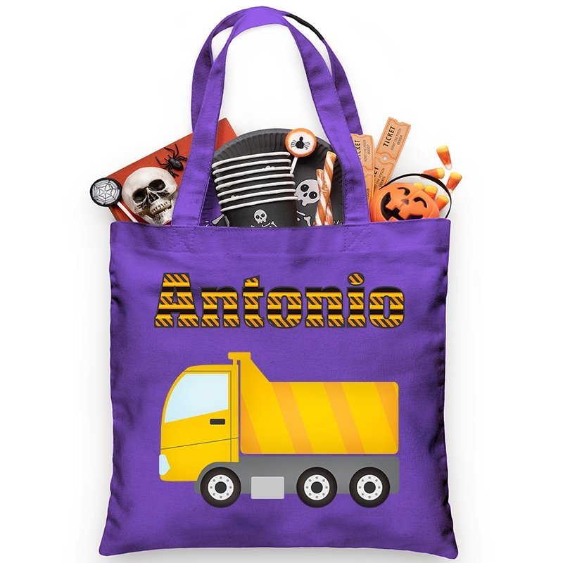 
                  
                    Personalized Trick or Treat Bag Dump Truck Bag - Petite & Sassy Designs
                  
                