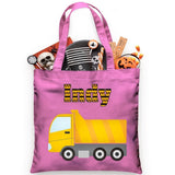 Personalized Trick or Treat Bag Dump Truck Bag - Petite & Sassy Designs