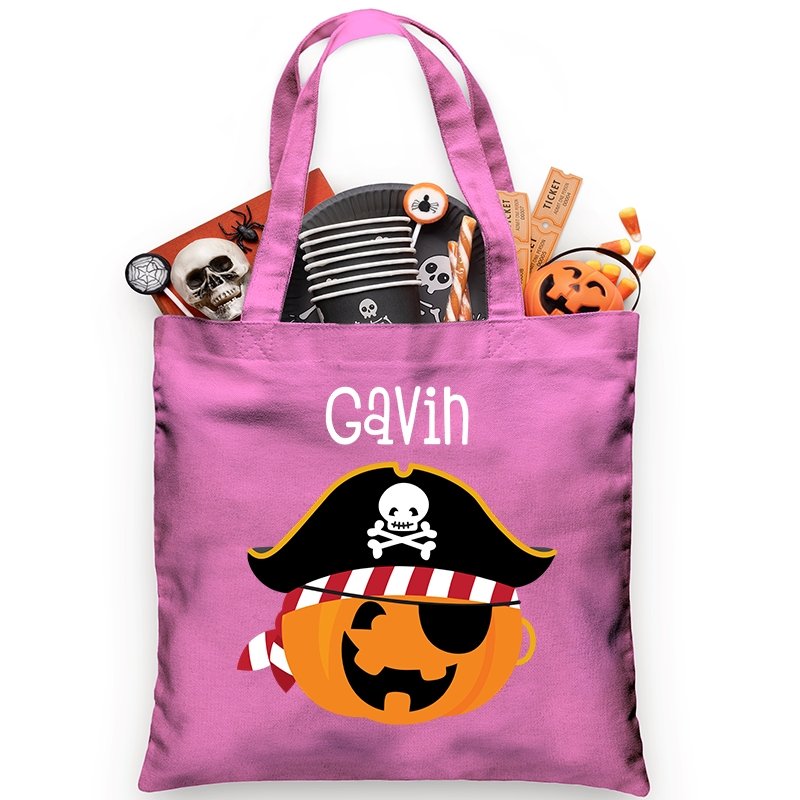 Pirate Pumpkin Trick or Treat Bag - Petite & Sassy Designs