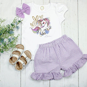 Playful Unicorn Graphic Tee - Petite & Sassy Designs