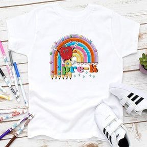 Back to School Pencil Rainbow Grade T-shirts - Petite & Sassy Designs