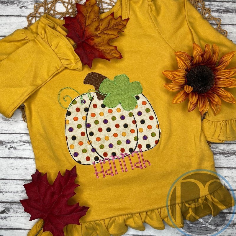 
                  
                    Pumpkin Applique Ruffle Sleeve Shirt - Petite & Sassy Designs
                  
                