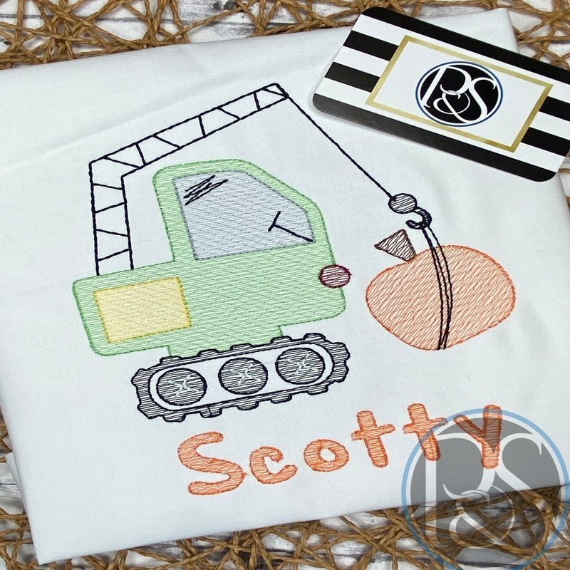 Pumpkin Crane Tee - Petite & Sassy Designs