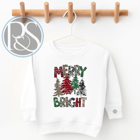 Quad Trees Merry Christmas Sweatshirt - Petite & Sassy Designs
