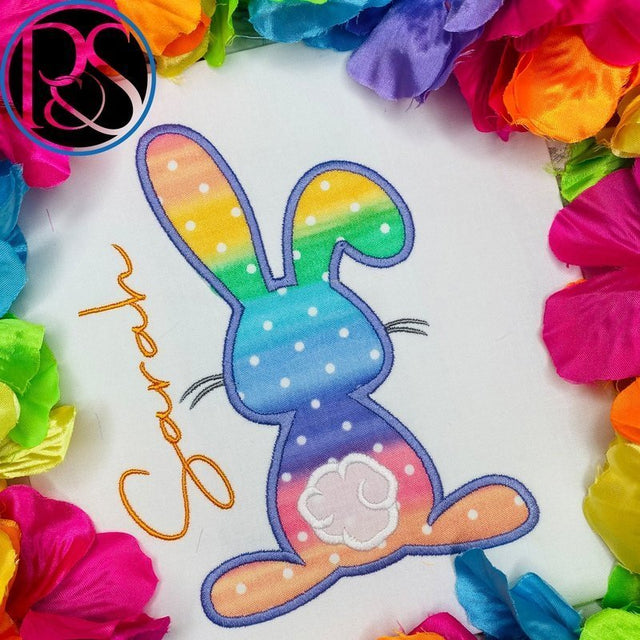 Rainbow Easter Bunny Shirt - Petite & Sassy Designs